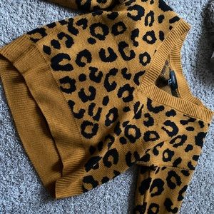 cheetah sweater
